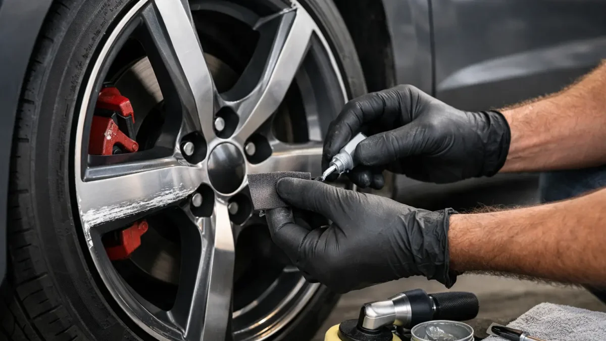 Como reparar arranhão de roda sem improviso